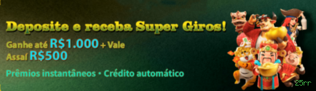 Slots com prêmios 25rr